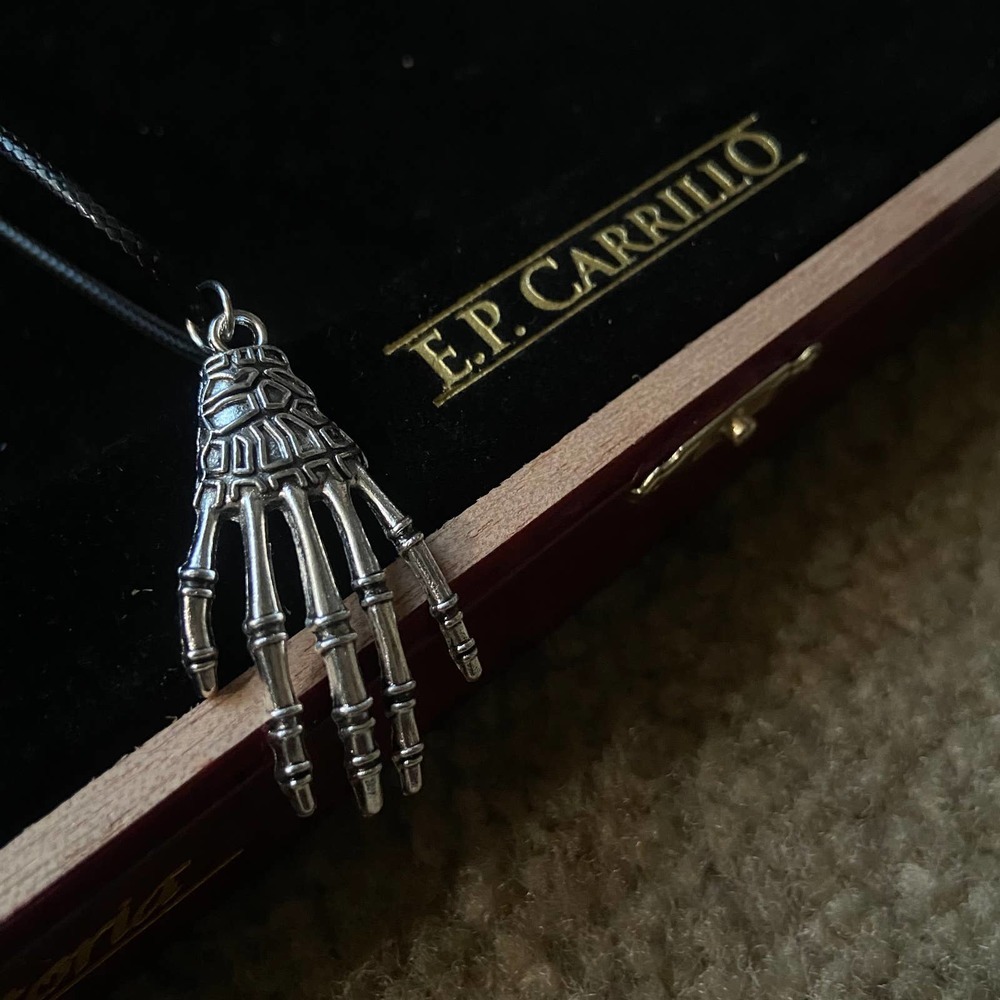 Skeleton Hand - Silver Necklace
